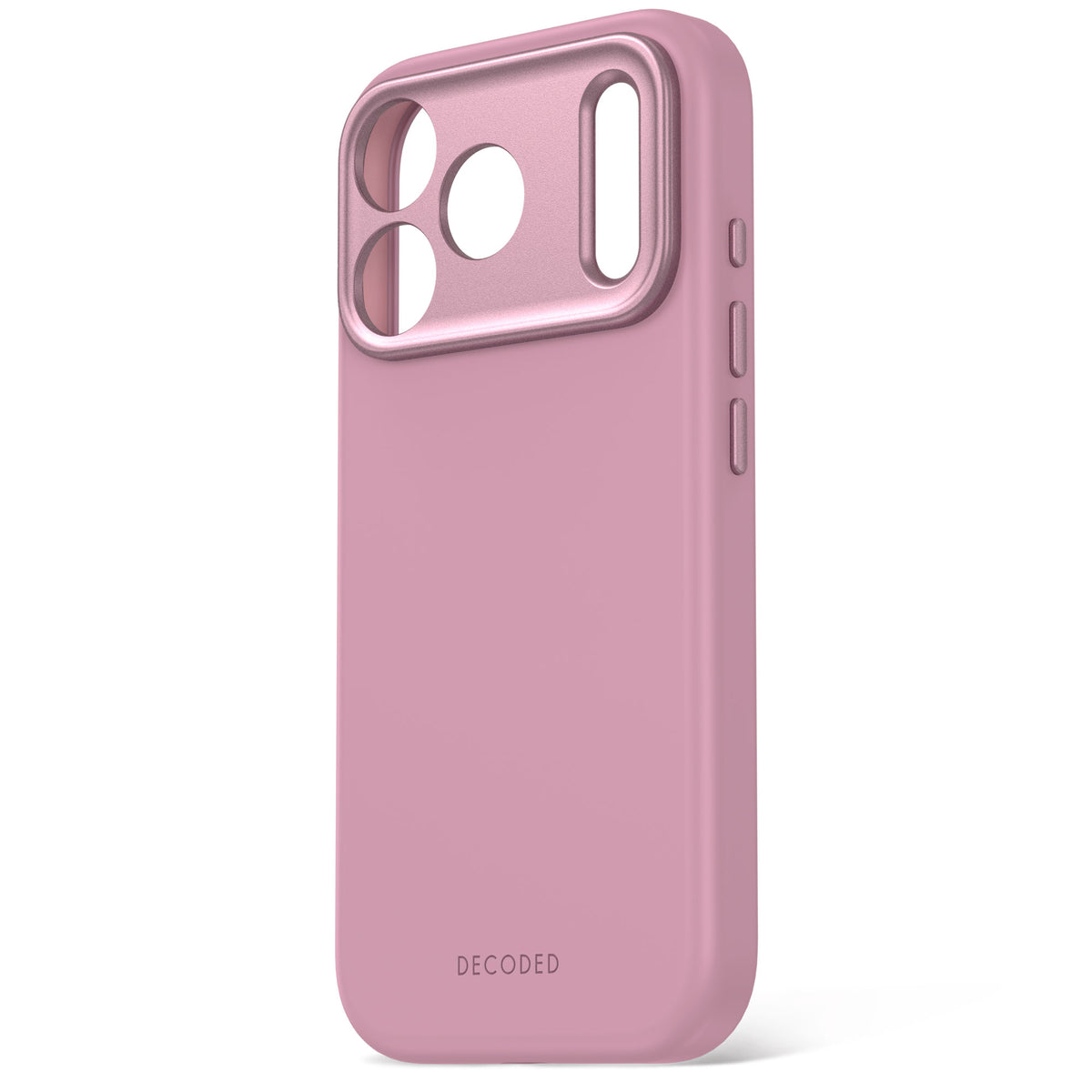 Decoded AntiMicrobial Silicone Backcover Case For Apple iPhone 18Pro Max / Apple iPhone 17 Pro Max - Rose Quartz