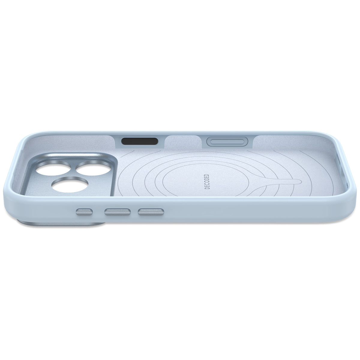 Decoded AntiMicrobial Silicone Backcover Case For Apple iPhone 18 Pro / Apple iPhone 17 Pro - Light Blue
