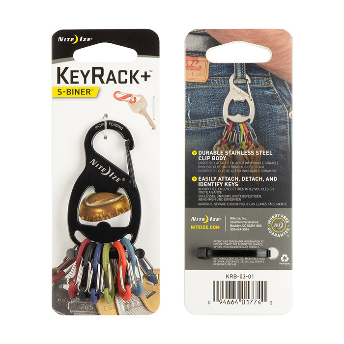 NiteIze KeyRack + - S-Biner® - Black