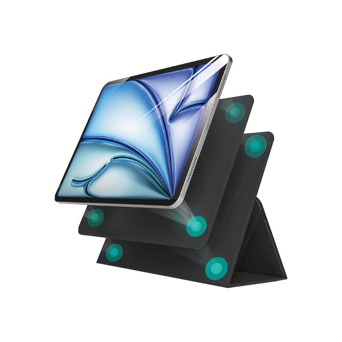 Smartix ممتازة مغناطيسي حامل حافظة  ايباد اير (M2) - أسود