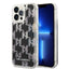 iPhone 14 Pro Max - Black Karl Lagerfeld Liquid Glitter Case Monogram Pattern Multicolor Glitter Accessories > Mobiles
