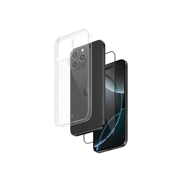 Smartix Premium Bundle (Screen Protector + Case) for Apple iPhone 16 Pro Max - Clear