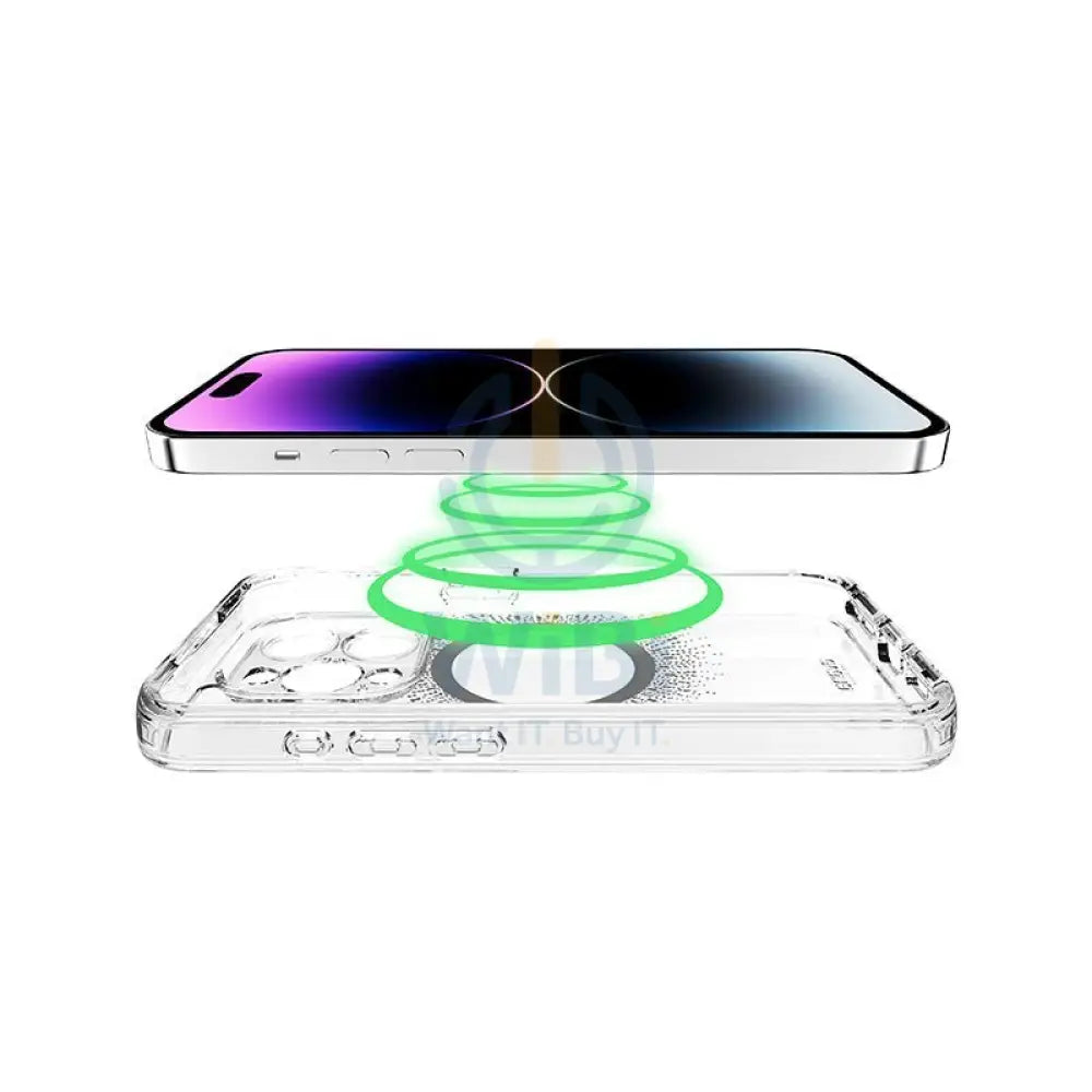 Itskins Avana Magsafe Aura Series Case With Camera Lens Protector - iPhone 15 Pro / Aura Black Accessories > Mobiles &