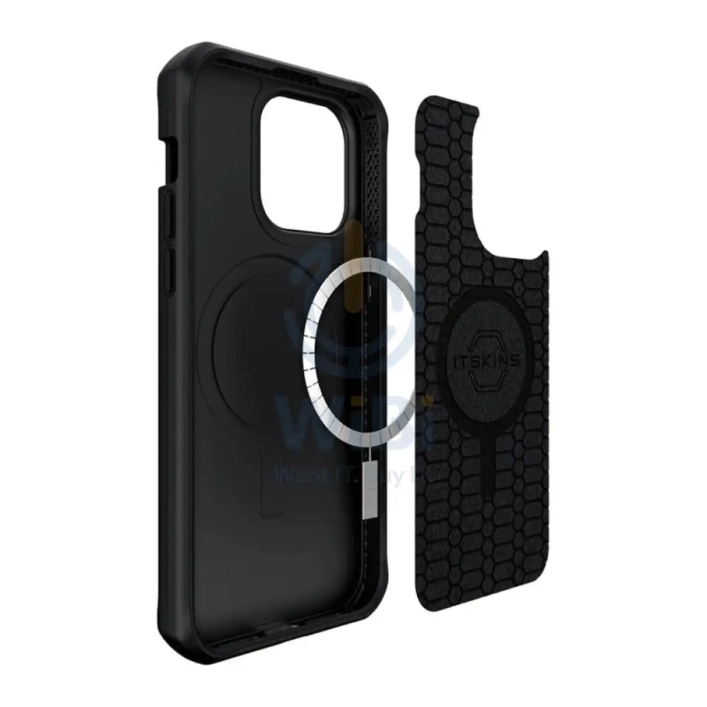 Itskins Ballistic Carbon Case Magsafe For iPhone 14 Pro Max - Black Accessories > Mobiles & Tablets