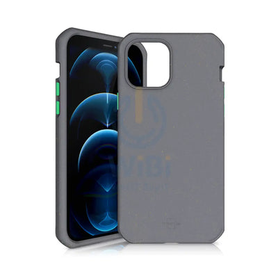 Itskins Biodegradable Case For iPhone 12 & 12 Pro - Grey And Green Accessories > Mobiles & Tablets