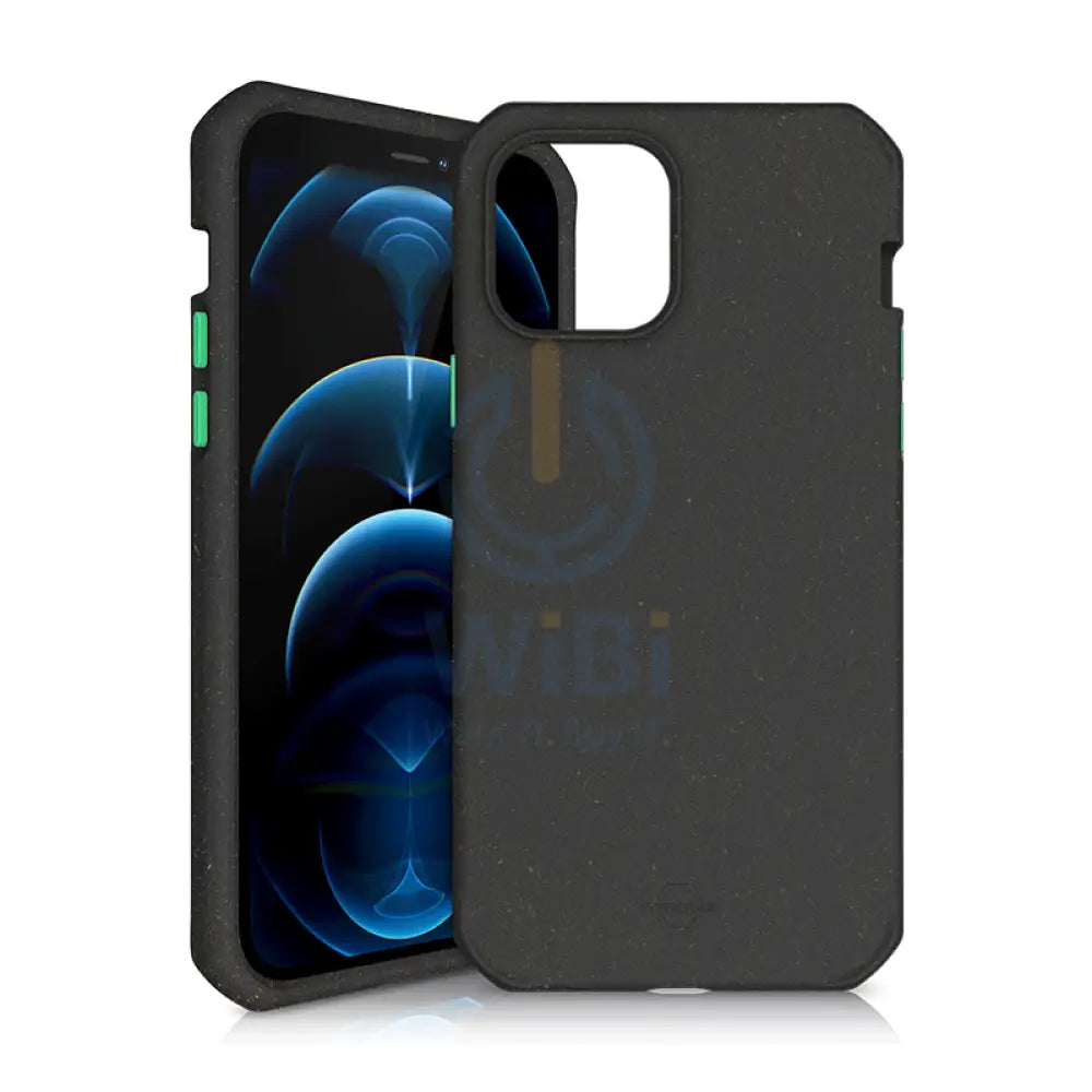 Itskins Biodegradable Case For iPhone 12 Pro Max - Black And Green Accessories > Mobiles & Tablets