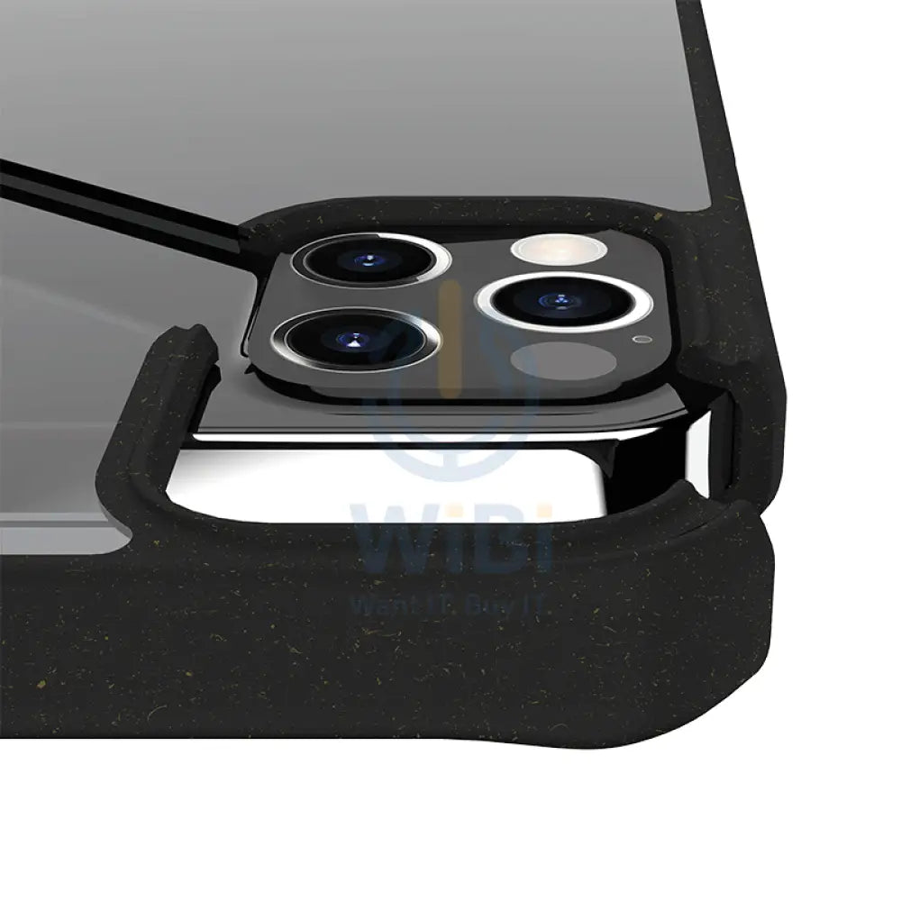 Itskins Biodegradable Case For iPhone 12 Pro Max - Black And Transparent Accessories > Mobiles & Tablets