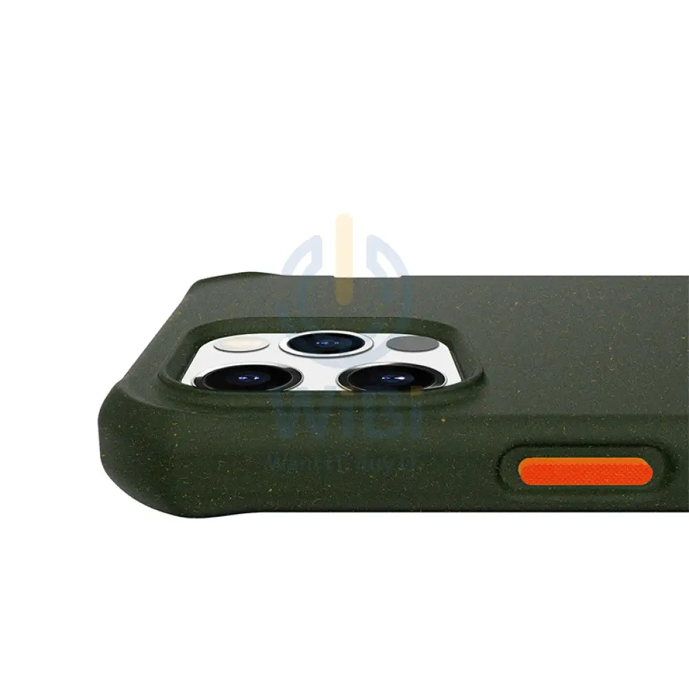 Itskins Biodegradable Case For iPhone 12 Pro Max - Kaki And Orange Accessories > Mobiles & Tablets