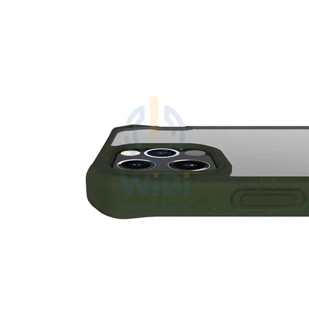 Itskins Biodegradable Case For iPhone 12 Pro Max - Kaki And Transparent Accessories > Mobiles & Tablets