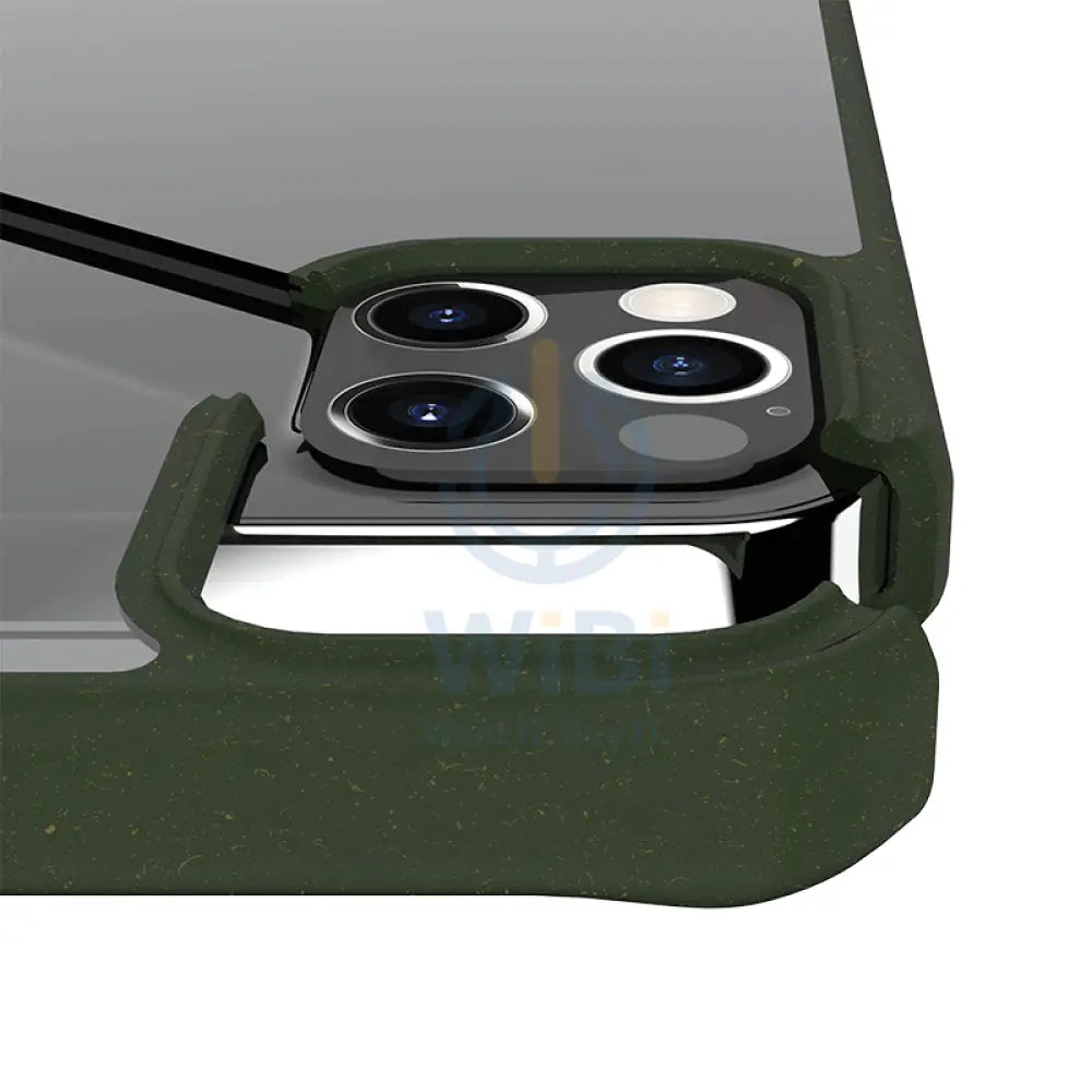 Itskins Biodegradable Case For iPhone 12 Pro Max - Kaki And Transparent Accessories > Mobiles & Tablets