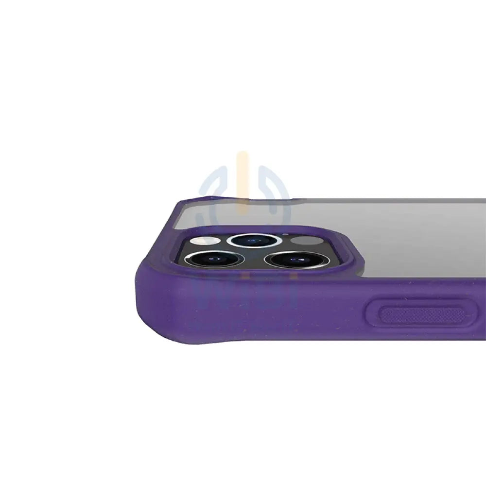 Itskins Biodegradable Case For iPhone 12 Pro Max - Purple And Transparent Accessories > Mobiles & Tablets