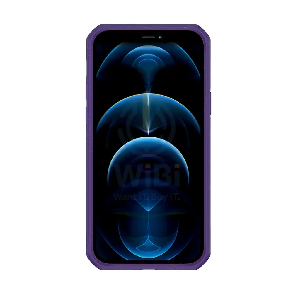 Itskins Biodegradable Case For iPhone 12 Pro Max - Purple And Transparent Accessories > Mobiles & Tablets