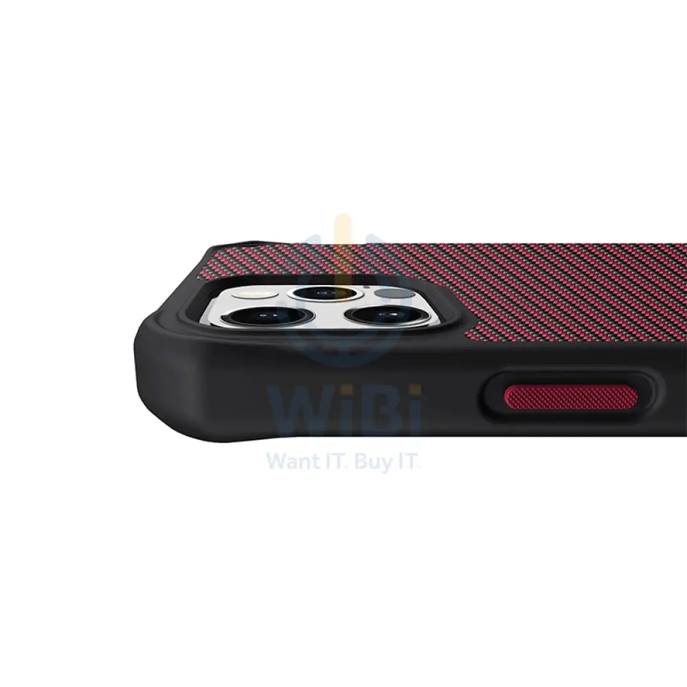 Itskins Carbon Case - Apple iPhone 12 & 12 Pro / Red Carbon Accessories > Mobiles & Tablets