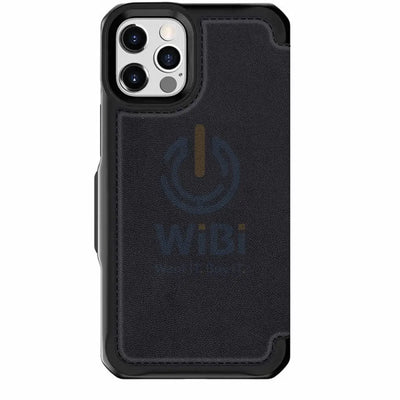 Itskins Folio Leather Case - iPhone 12 Pro Max / Black Accessories > Mobiles & Tablets