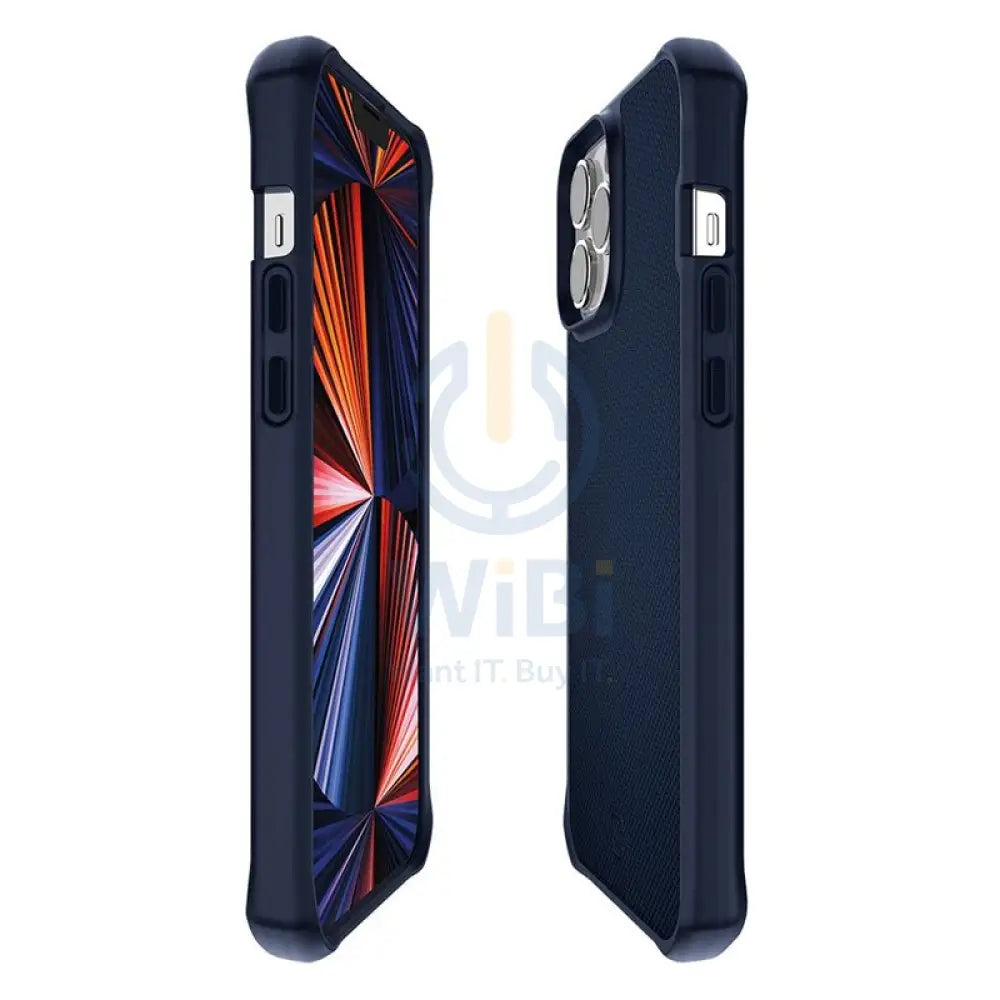 Itskins Hybrid Ballistic Case - 3M Drop Safe / iPhone 13 Pro Max / Dark Blue