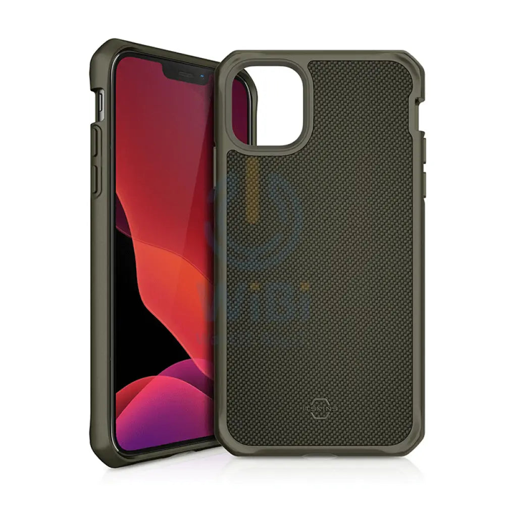 Itskins Hybrid Ballistic Case - Apple iPhone 12 Pro Max / Kaki Accessories > Mobiles & Tablets