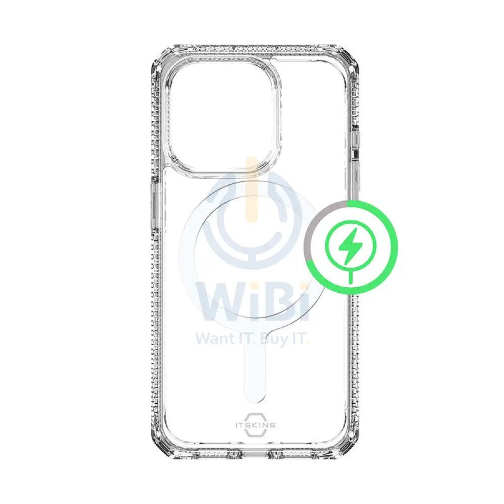 Itskins Hybrid Clear Magsafe Case - Apple iPhone 15 Pro / Transparent Accessories > Mobiles & Tablets > Mobiles >