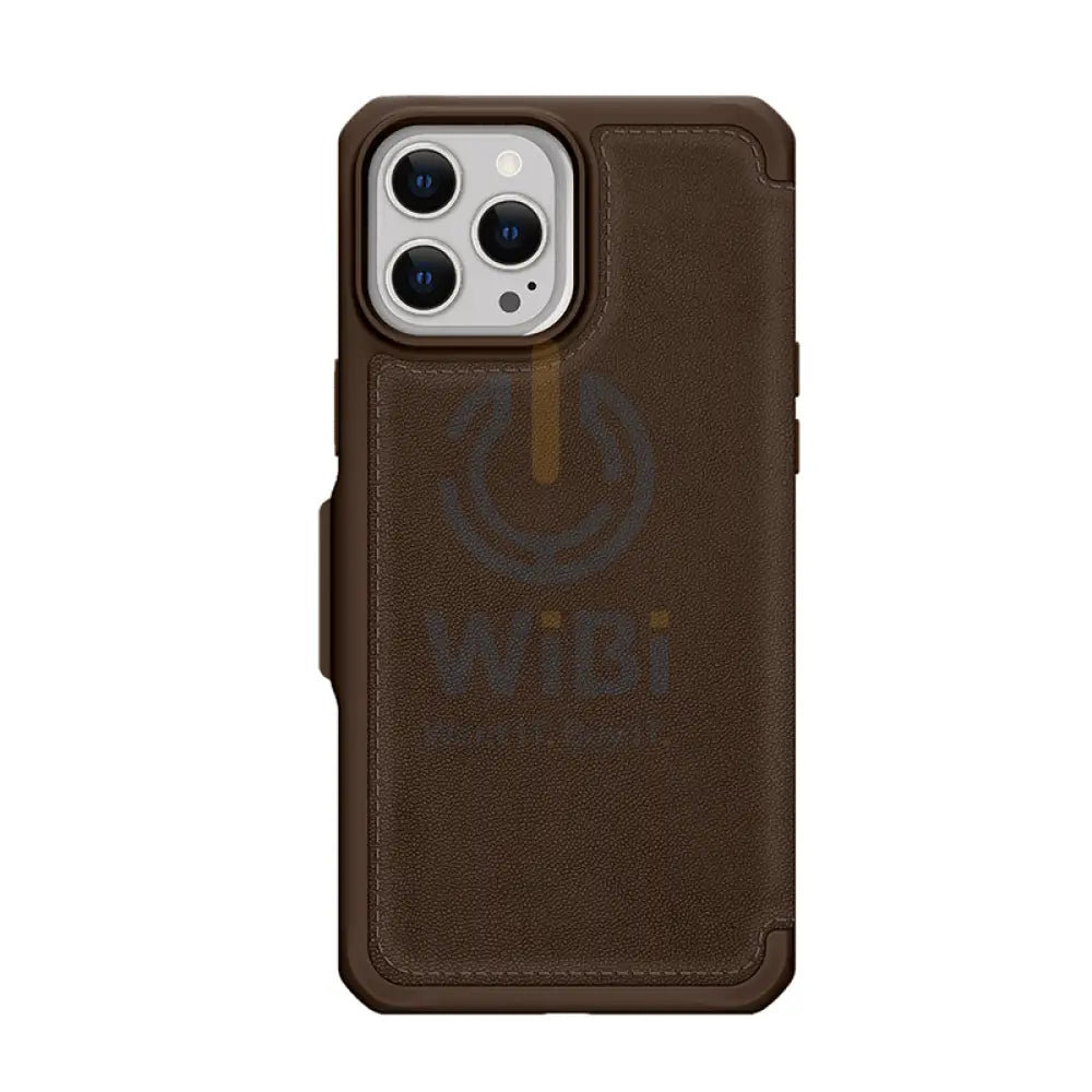 Itskins Hybrid Folio Leather Series Cover - Apple iPhone 13 Pro / Brown Accessories > Mobiles & Tablets