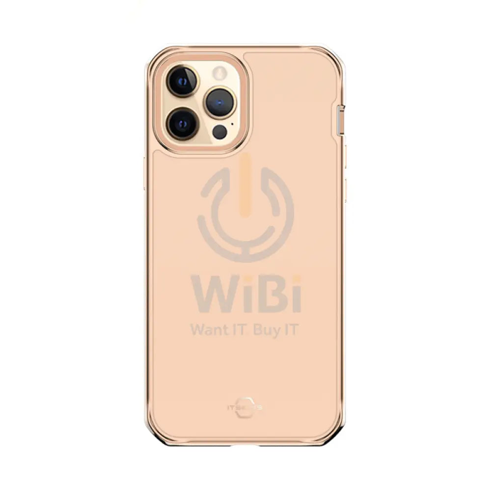 Itskins Hybrid Glass Case - Apple iPhone 12 Pro Max / Gold Accessories > Mobiles & Tablets