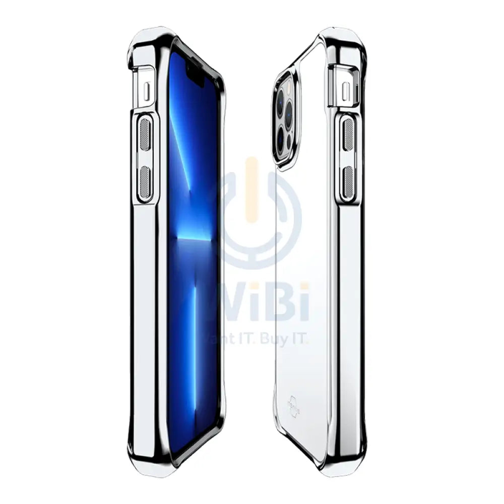 Itskins Hybrid Glass Case - Apple iPhone 13 Pro / Silver Accessories > Mobiles & Tablets