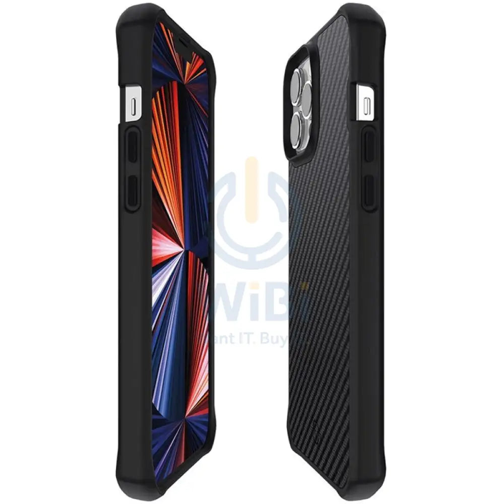 Itskins Hybrid Mag Carbon Series Cover - Apple iPhone 13 Pro / Carbon Black Accessories > Mobiles & Tablets