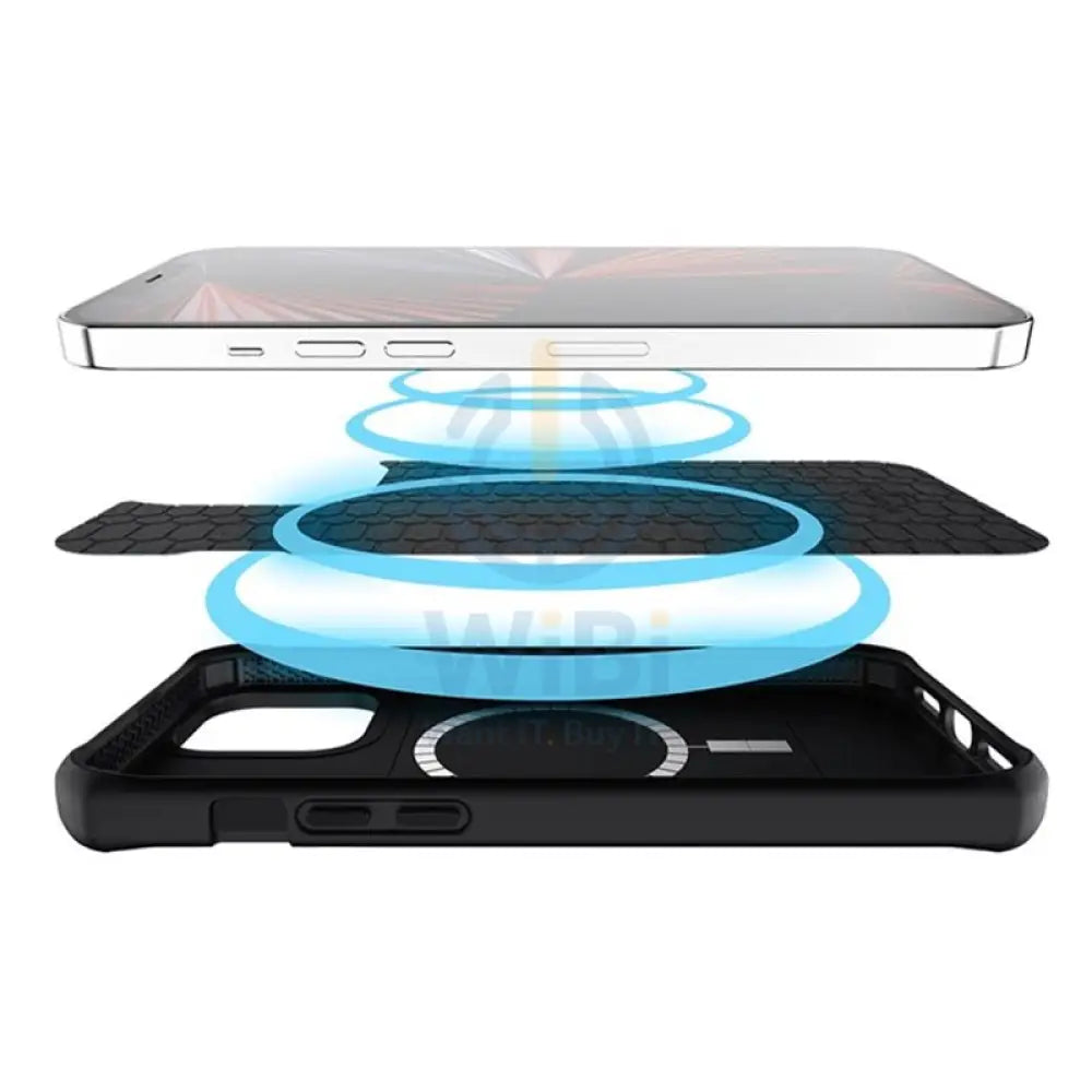 Itskins Hybrid Mag Carbon Series Cover - Apple iPhone 13 Pro Max / Carbon Black Accessories > Mobiles & Tablets