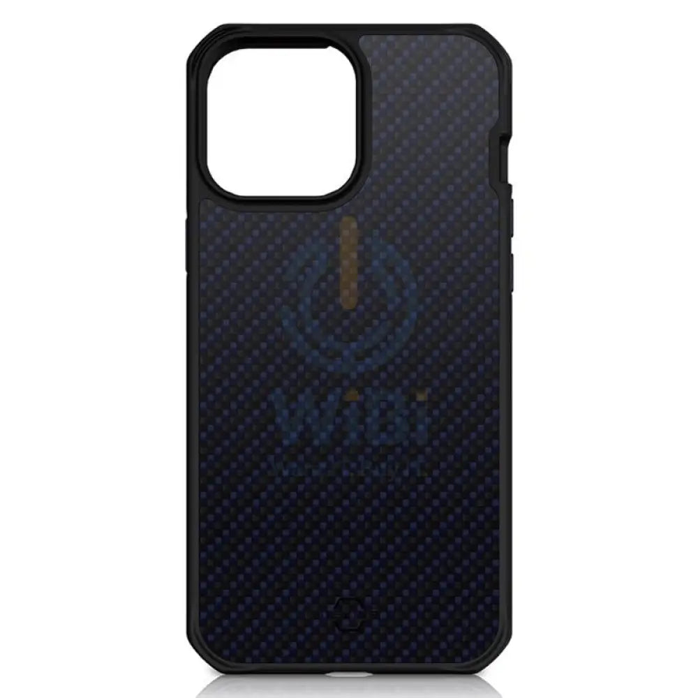 Itskins Hybrid Mag Carbon Series Cover - Apple iPhone 13 Pro Max / Carbon Blue Accessories > Mobiles & Tablets