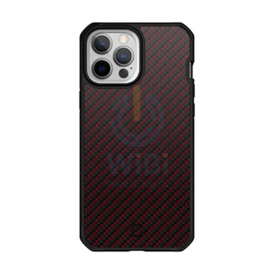Itskins Hybrid Mag Carbon Series Cover - Apple iPhone 13 Pro Max / Carbon Red Accessories > Mobiles & Tablets