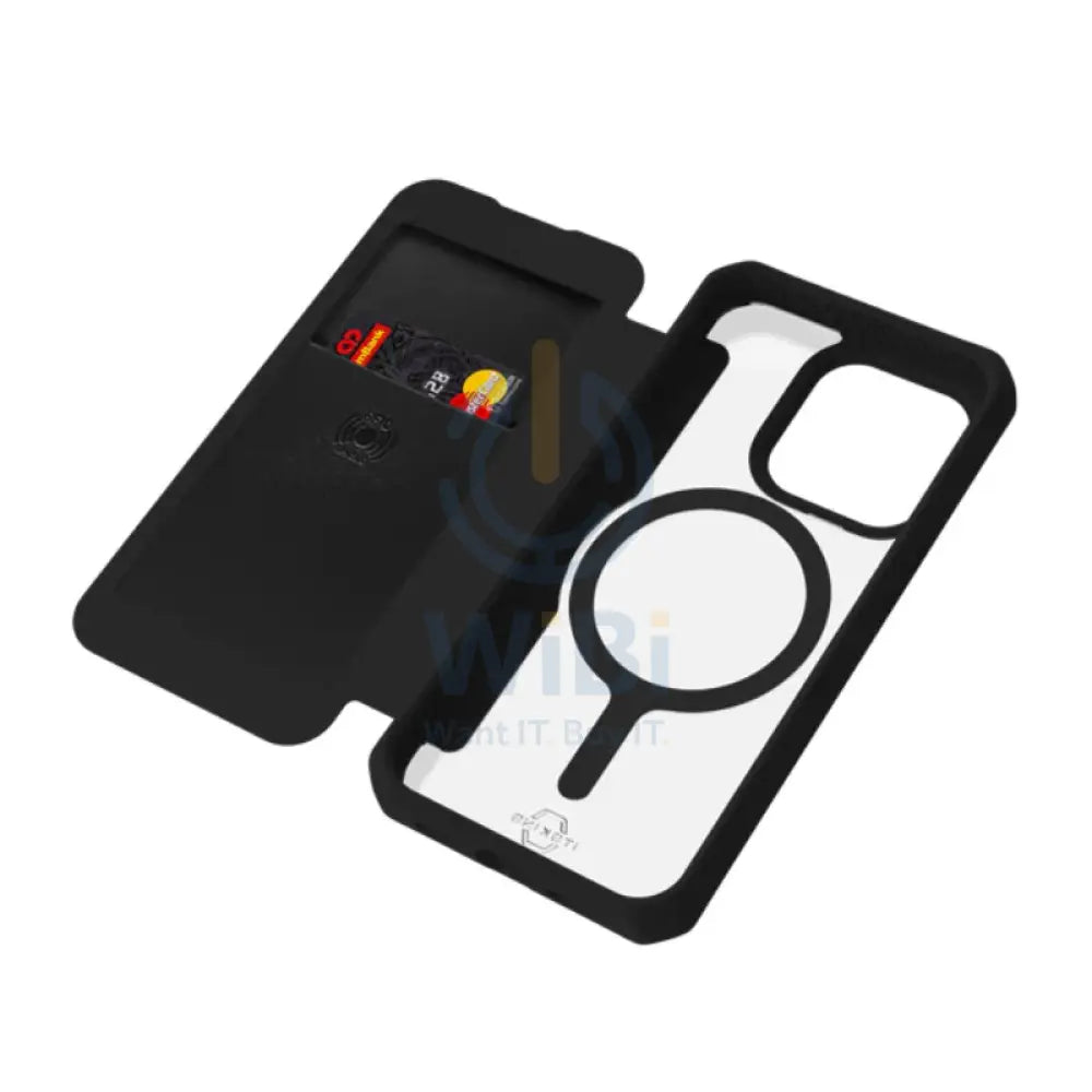 Itskins Hybrid Magfolio Leather Case - Apple iPhone 15 Pro Max / Black Accessories > Mobiles & Tablets > Mobiles >