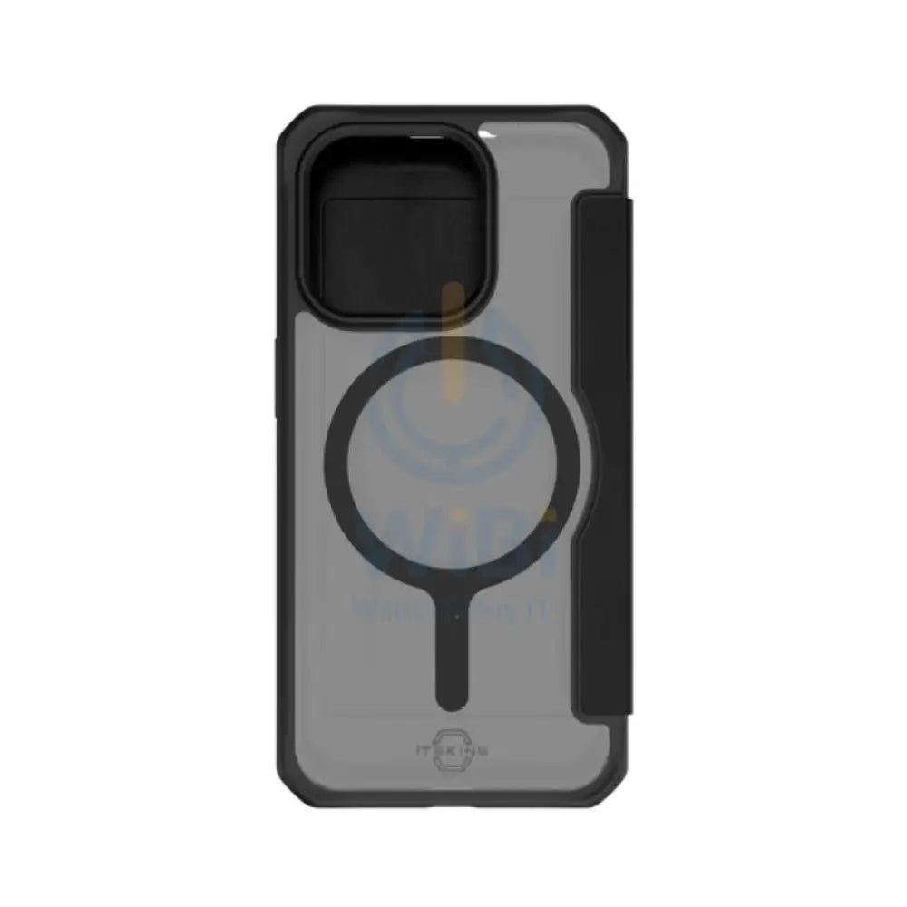 Itskins Hybrid Magfolio Leather Case - Apple iPhone 15 Pro Max / Black Accessories > Mobiles & Tablets > Mobiles >