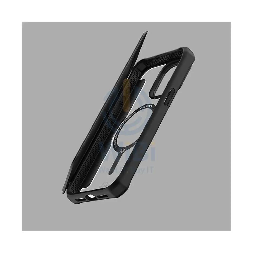 Itskins Hybrid Magfolio Leather Case - Apple iPhone 15 Pro Max / Black Accessories > Mobiles & Tablets > Mobiles >