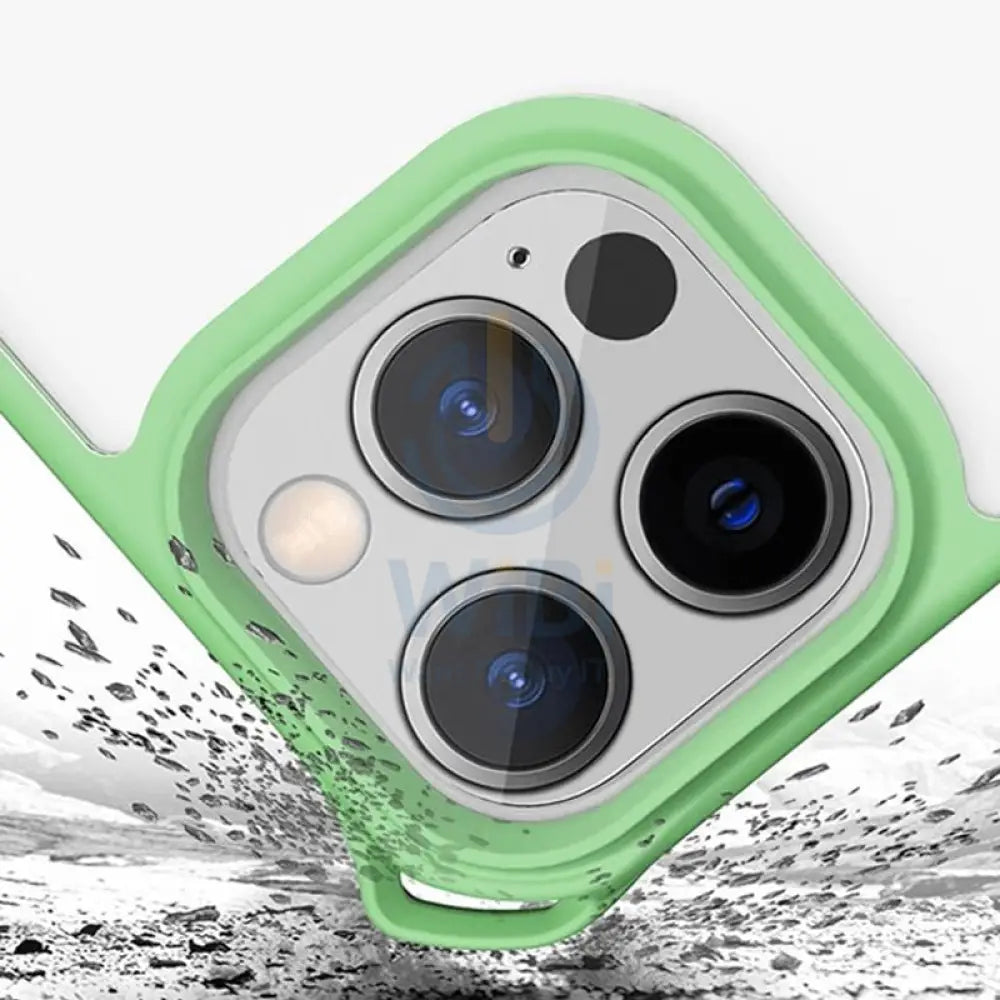 Itskins Hybrid Sling Case - Apple iPhone 13 Pro / Light Green And Transparent Accessories > Mobiles & Tablets