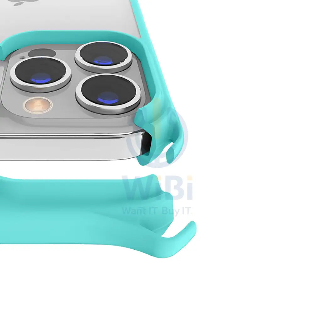 Itskins Hybrid Sling Case - Apple iPhone 13 Pro Max / Light Blue And Transparent Accessories > Mobiles & Tablets