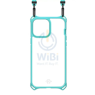 Itskins Hybrid Sling Case - Apple iPhone 13 Pro Max / Light Blue And Transparent Accessories > Mobiles & Tablets