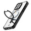 Itskins Hybrid Stand Magsafe Case - Apple iPhone 15 Pro Max / Black And Transparent Accessories > Mobiles & Tablets >