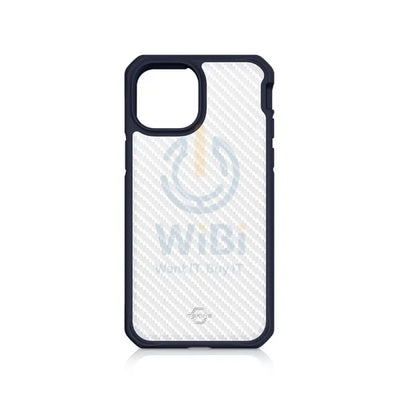 Itskins Hybrid Tek Case - 3M Drop Safe / iPhone 13 Pro Max / Deep Blue And Transparent