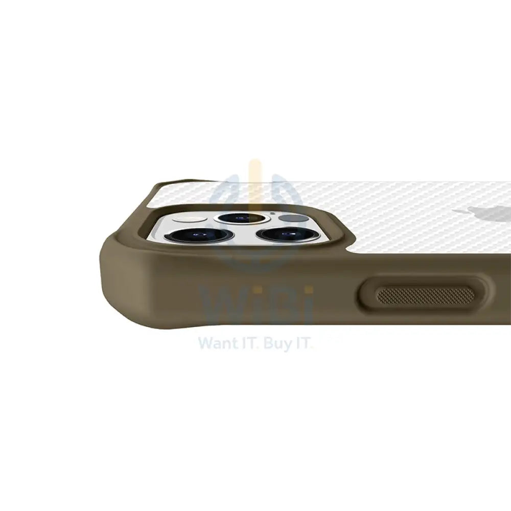 Itskins Hybrid Tek Case - Apple iPhone 12 Pro Max / Kaki And Transparent Accessories > Mobiles & Tablets