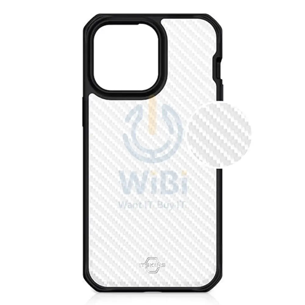 Itskins Hybrid Tek Case - Apple iPhone 14 Pro / Black And Transparent Accessories > Mobiles & Tablets