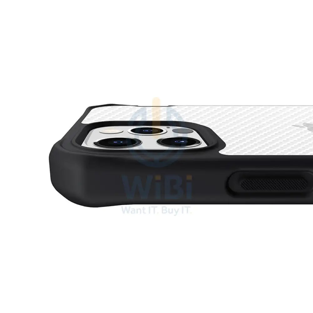 Itskins Hybrid Tek Case - Apple iPhone 14 Pro / Black And Transparent Accessories > Mobiles & Tablets