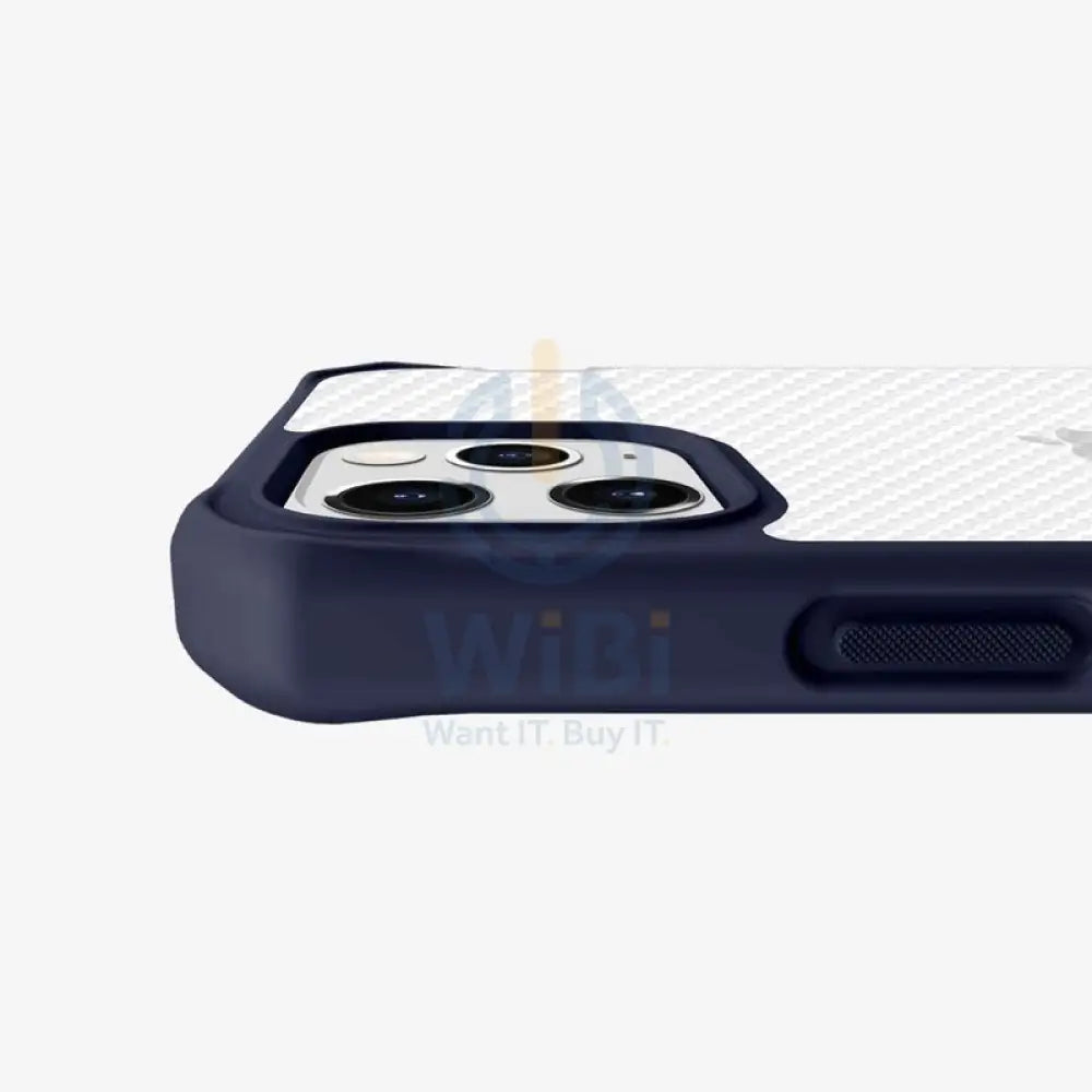 Itskins Hybrid Tek Case - Apple iPhone 14 Pro Max / Deep Blue And Transparent Accessories > Mobiles & Tablets