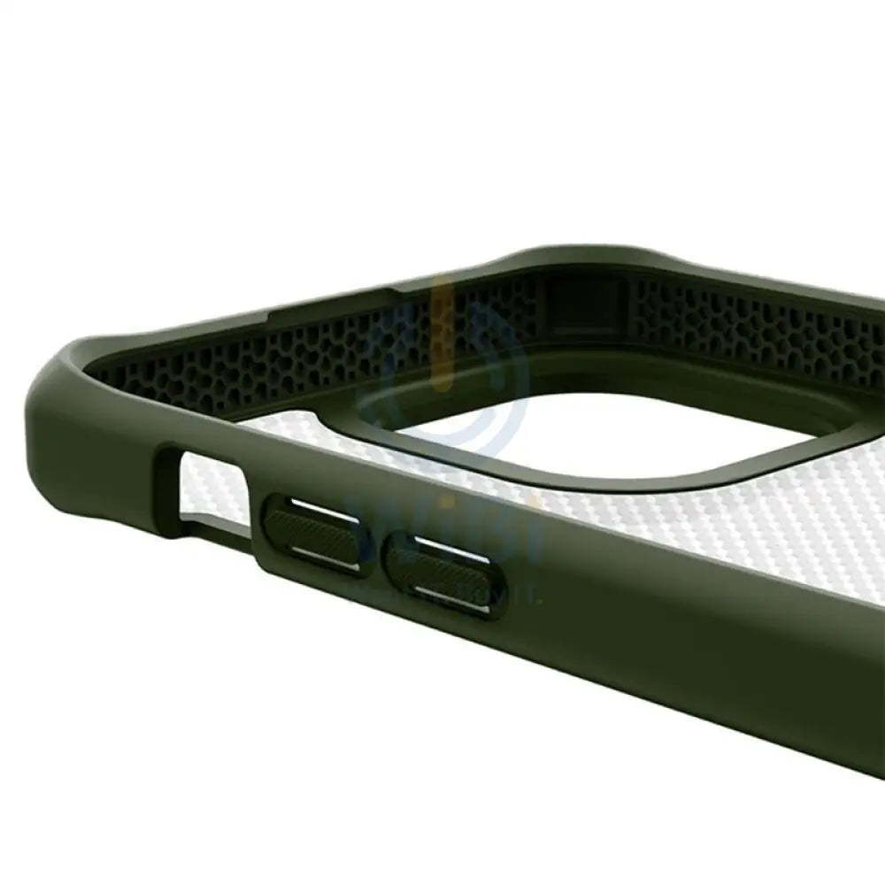 Itskins Hybrid Tek Case - Apple iPhone 14 Pro Max / Olive Green And Transparent Accessories > Mobiles & Tablets