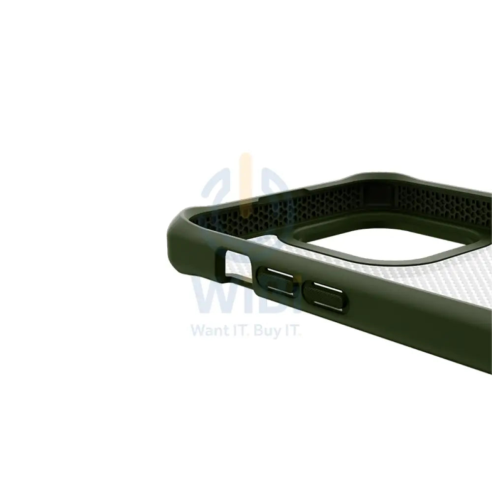 Itskins Hybrid Tek Case - Apple iPhone 14 Pro Max / Olive Green And Transparent Accessories > Mobiles & Tablets