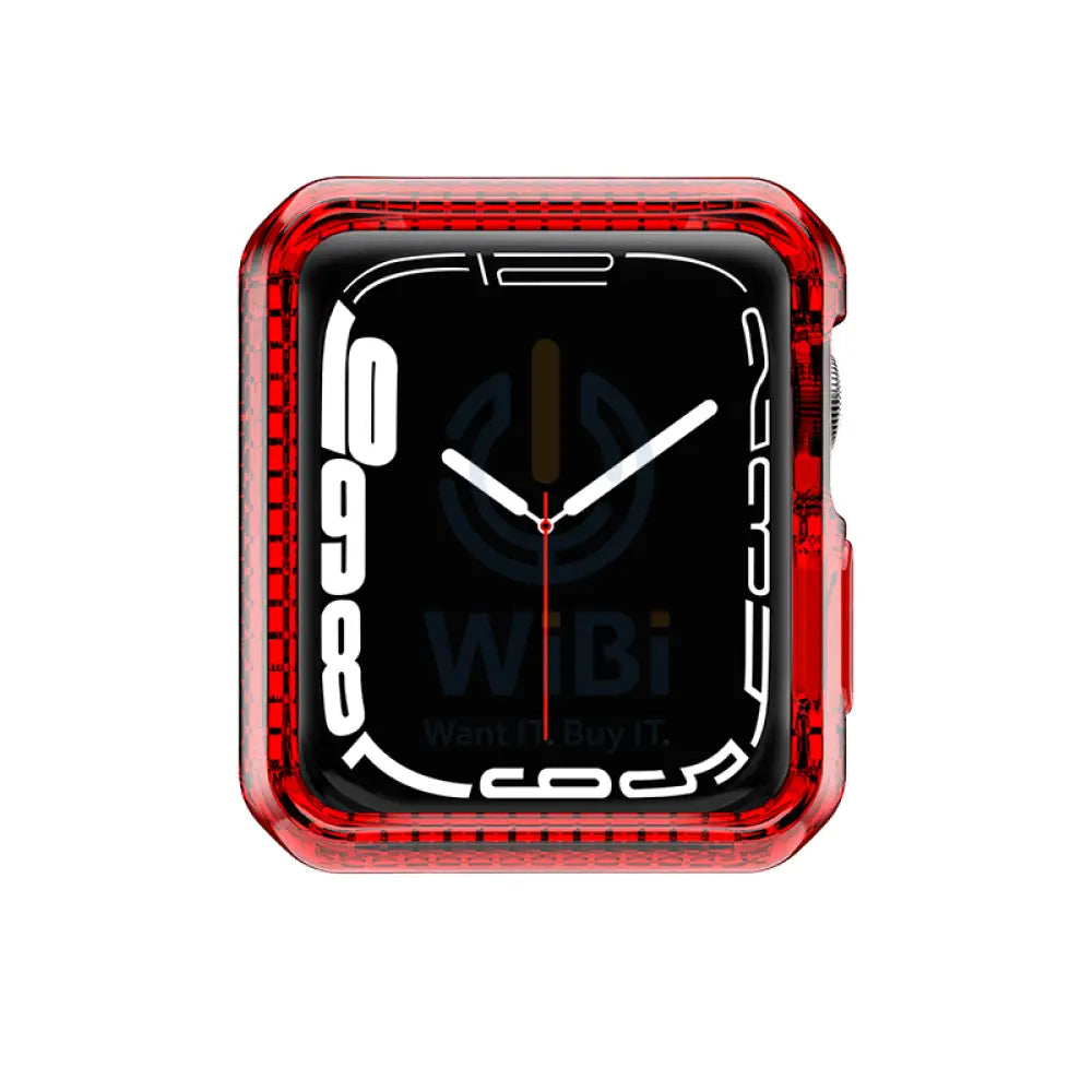 Itskins Spectrum Clear Case - 45mm / Apple Watch 7 / Se / 6 / 5 / 4 / Red Accessories > Smart Watches > Cases & Screen