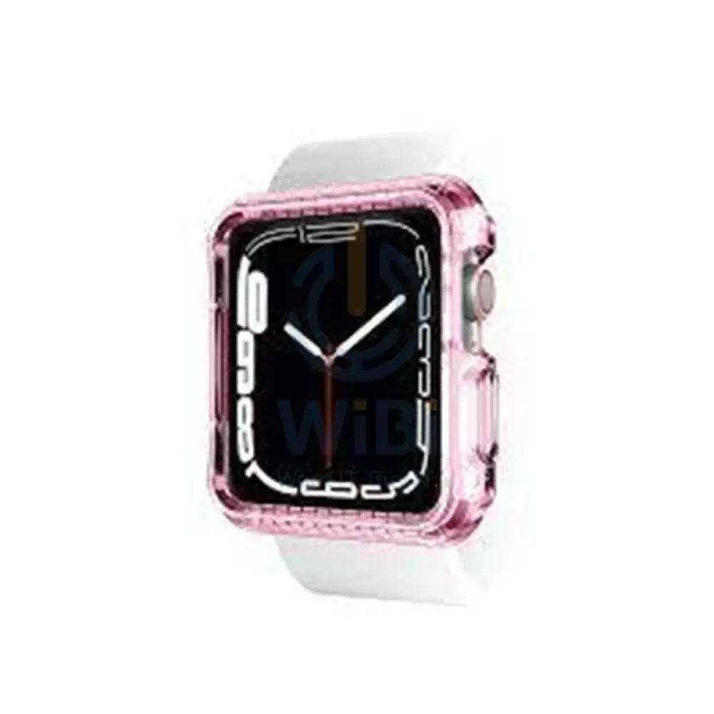 Itskins Spectrum Clear Series Case - 45mm / Apple Watch 7 / Light Pink Accessories > Smart Watches > Cases & Screen