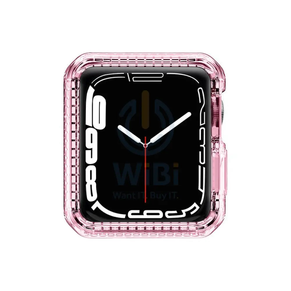 Itskins Spectrum Clear Series Case - 45mm / Apple Watch 7 / Light Pink Accessories > Smart Watches > Cases & Screen