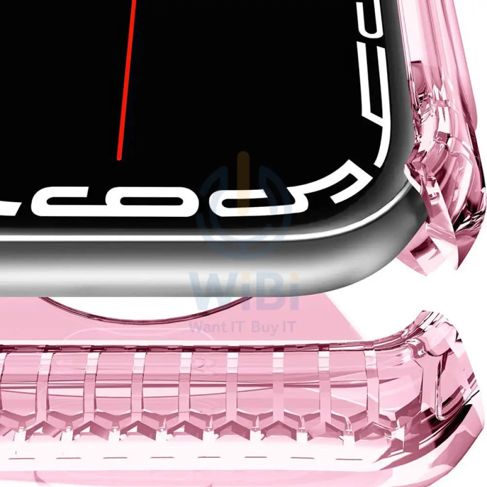 Itskins Spectrum Clear Series Case - 45mm / Apple Watch 7 / Light Pink Accessories > Smart Watches > Cases & Screen