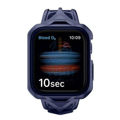 Itskins Spectrum Combo Watch Belt And Bumper Case Set - Apple Watch Se / 4 / 5 / 6 / 44mm / 2M Antishock / Blue