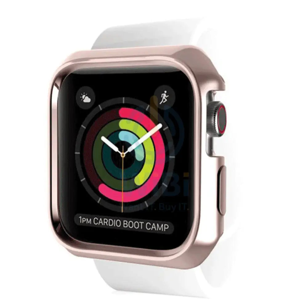Itskins Spectrum Metal Case - 44mm / Apple Watch Series 5 / Rose Gold + Clear - Pack of 2 Accessories > Smart Watches >