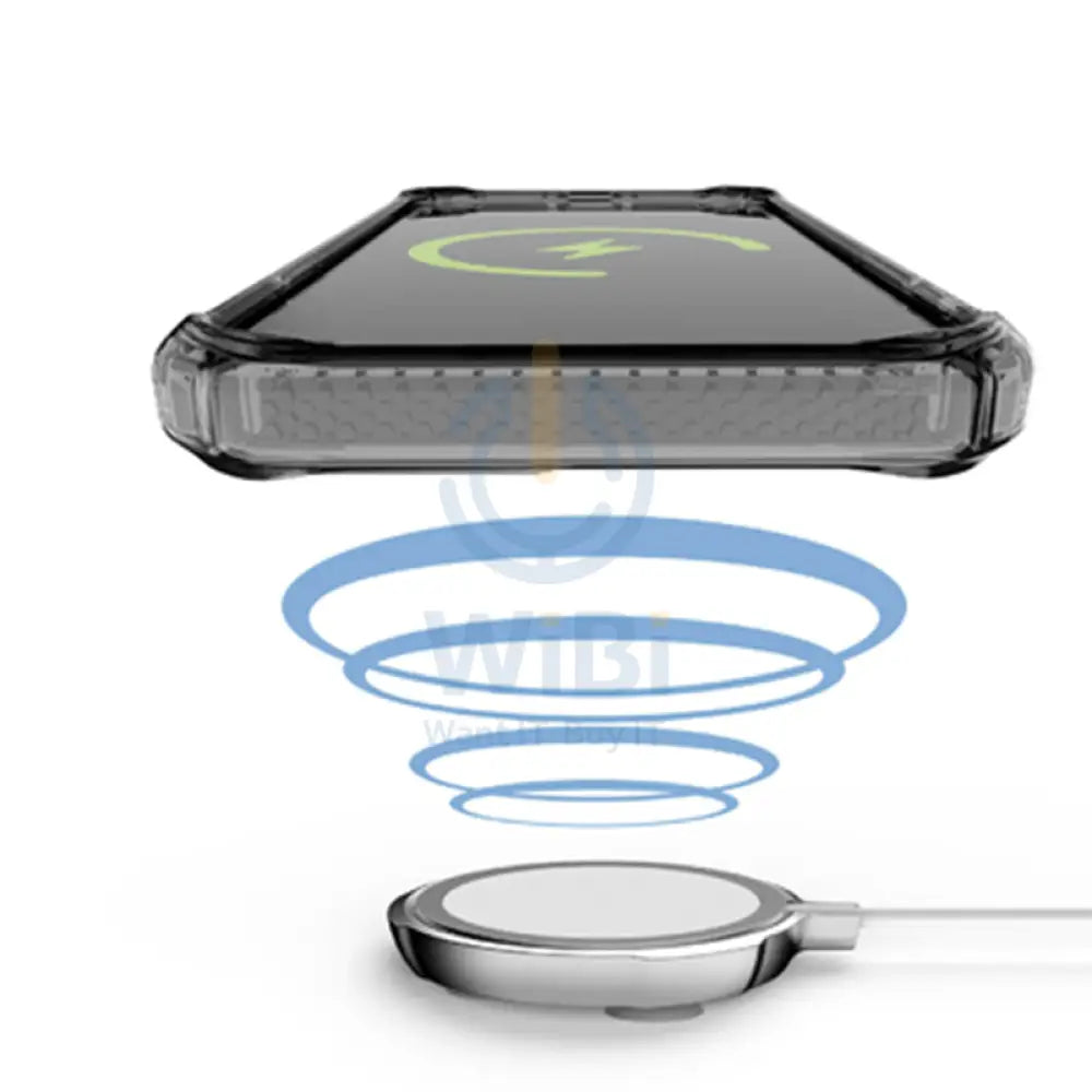 Itskins Supreme Magclear Cover - Apple iPhone 13 Pro / Graphite And Graphite Print Accessories > Mobiles & Tablets