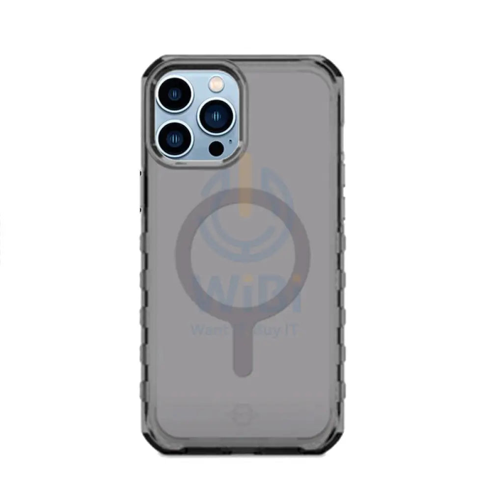 Itskins Supreme Magclear Cover - Apple iPhone 13 Pro / Graphite And Graphite Print Accessories > Mobiles & Tablets